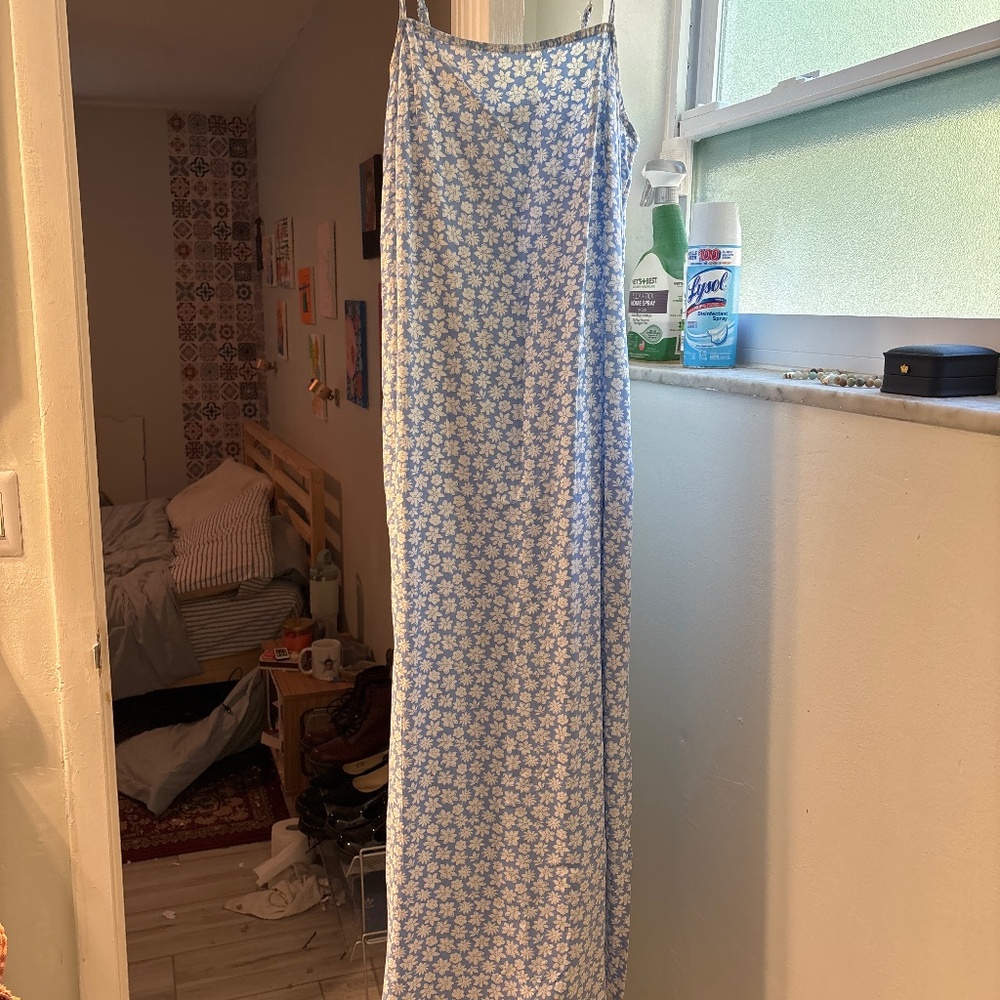 Blue floral sundress